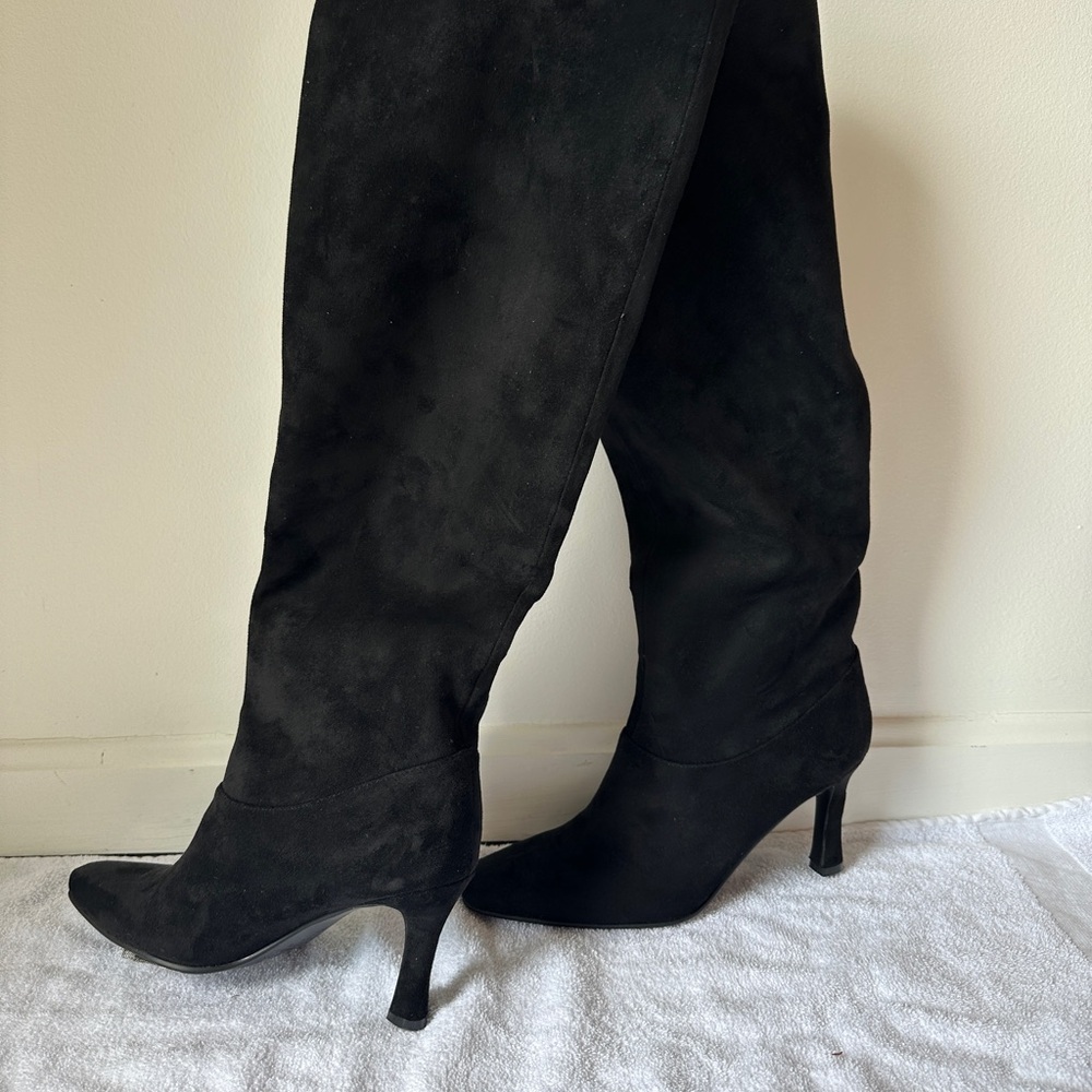 Knee High Elegant Black Women's Boots